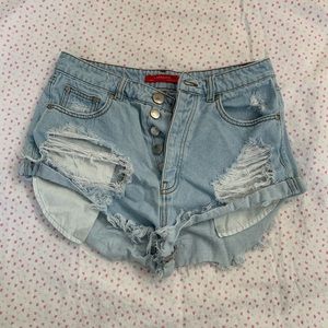 High waisted shorts